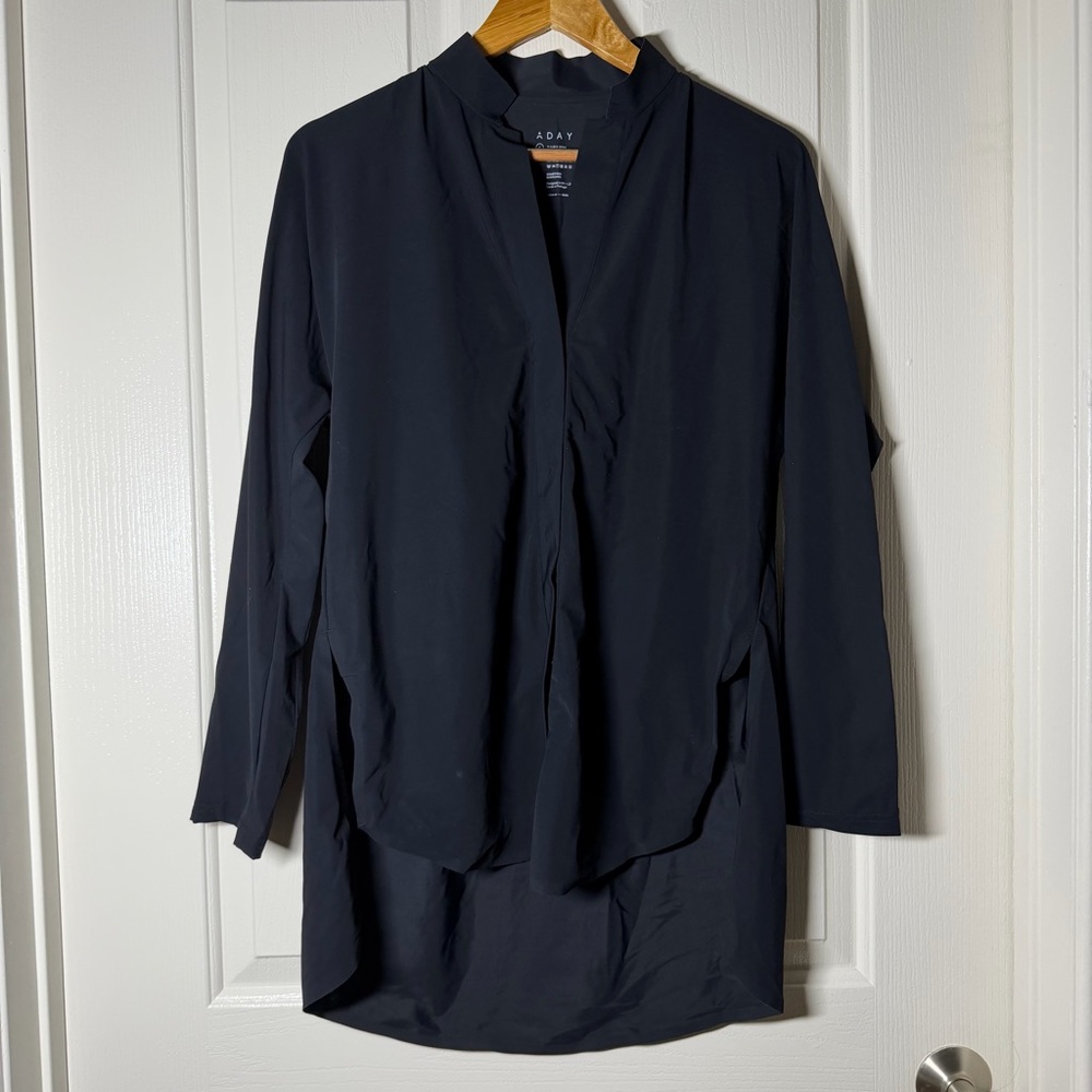 Aday Something Borrowed Tunic Button Collared Shi… - image 2